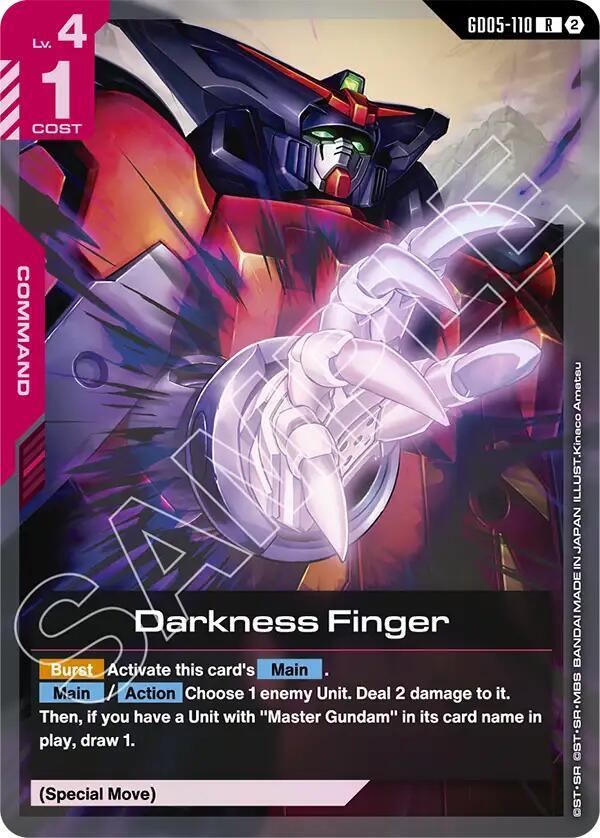 Darkness Finger - Freedom Ascension - GD05-110 - Holo - NM
