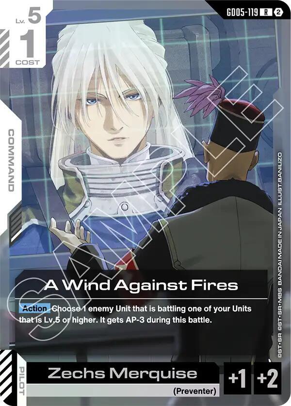 A Wind Against Fires - Freedom Ascension - GD05-119 - Holo - NM
