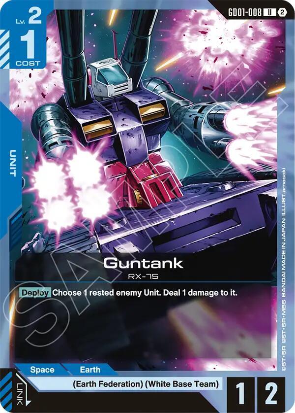 Guntank - Deck Build Box Freedom Ascension - GD01-008 - NM