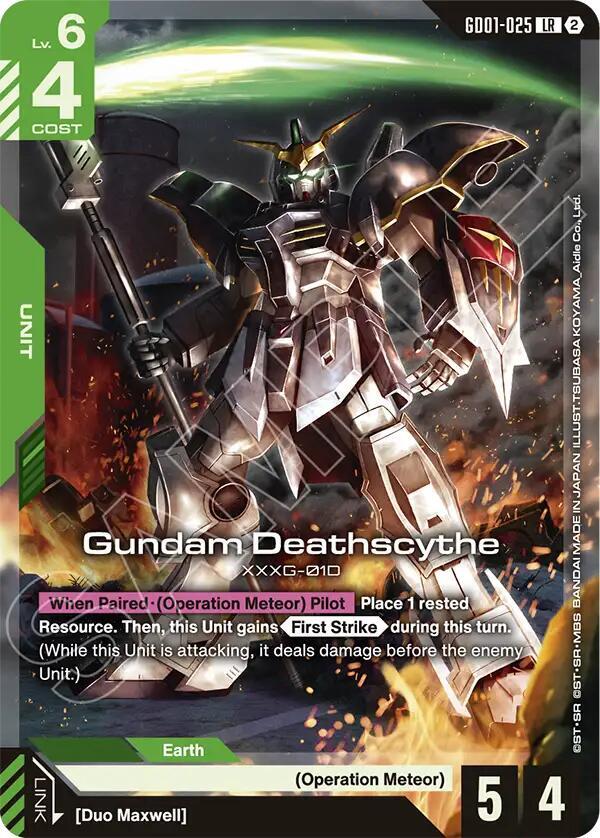 Gundam Deathscythe - Deck Build Box Freedom Ascension - GD01-025 - NM