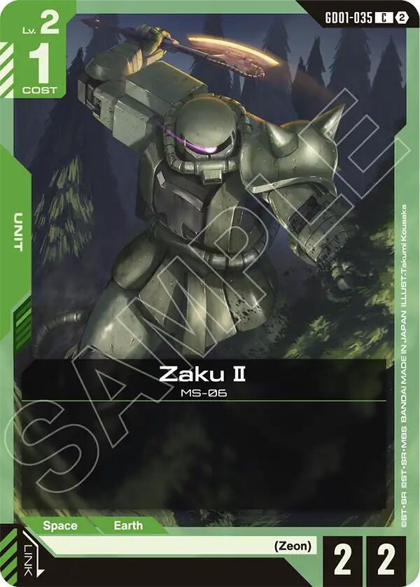 Zaku II - Deck Build Box Freedom Ascension - GD01-035 - NM