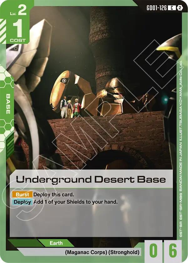 Underground Desert Base - Deck Build Box Freedom Ascension - GD01-126 - NM