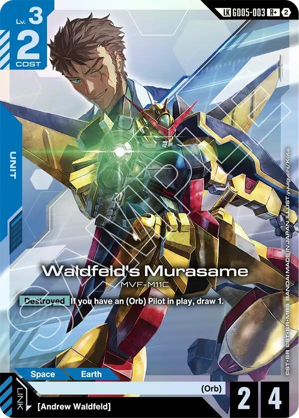 Waldfelds Murasame Rplus Link Rare - Freedom Ascension - GD05-003 - Holo - NM