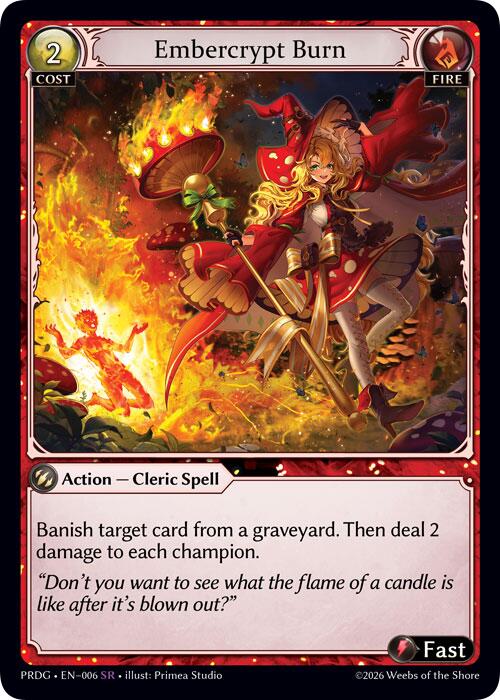 Embercrypt Burn -.asphodel/paradise Grimoire - 006 - - NM