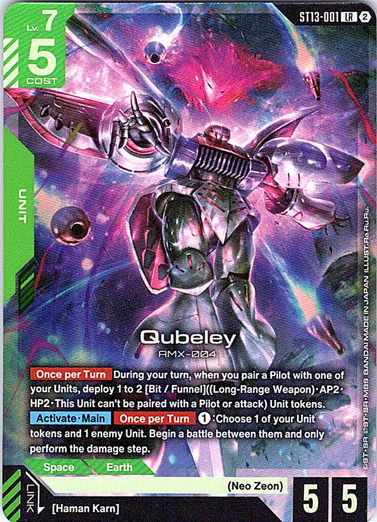 Qubeley - Starter Deck 13: Silent Barrage - ST13-001 - Holo - NM