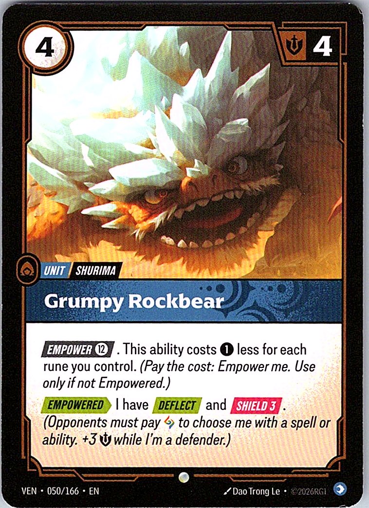 Grumpy Rockbear - Vendetta - 050/166 - - NM