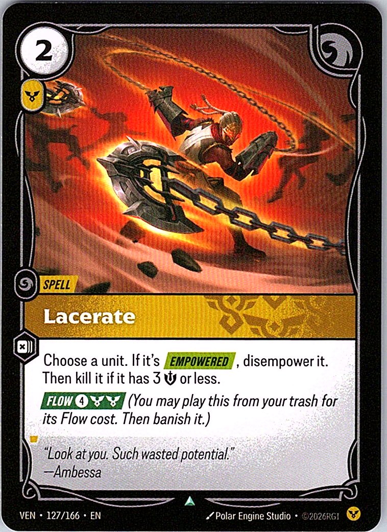 Lacerate - Vendetta - 127/166 - - NM