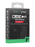 Palms Off Gaming Blackout Deck Sleeves - Japanese Mini Size - 60pc - Black