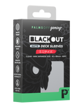Palms Off Gaming Blackout Deck Sleeves - Japanese Mini Size - 60pc - Clear - Matte