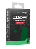 Palms Off Gaming Blackout Deck Sleeves - Japanese Mini Size - 60pc - Green