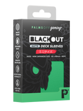 Palms Off Gaming Blackout Deck Sleeves - Japanese Mini Size - 60pc - Jade - Matte
