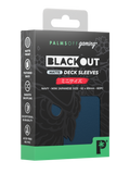 Palms Off Gaming Blackout Deck Sleeves - Japanese Mini Size - 60pc - Navy - Matte