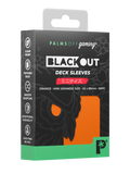 Palms Off Gaming Blackout Deck Sleeves - Japanese Mini Size - 60pc - Orange