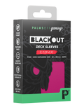 Palms Off Gaming Blackout Deck Sleeves - Japanese Mini Size - 60pc - Pink