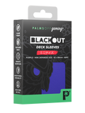 Palms Off Gaming Blackout Deck Sleeves - Japanese Mini Size - 60pc - Purple