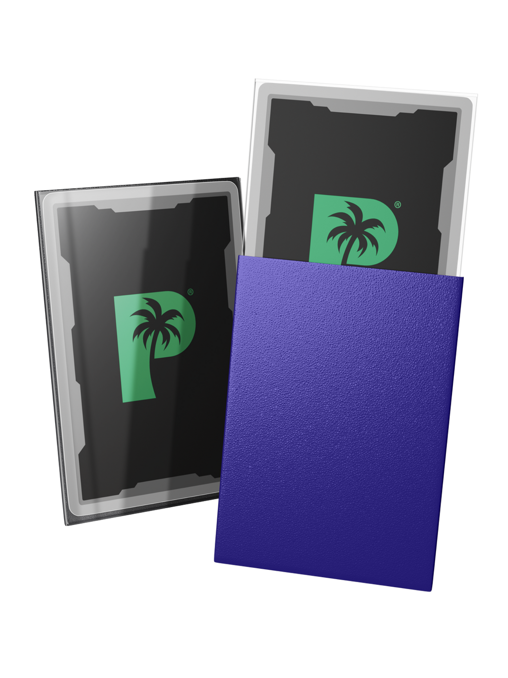 Palms Off Gaming Blackout Deck Sleeves - Japanese Mini Size - 60pc - Purple