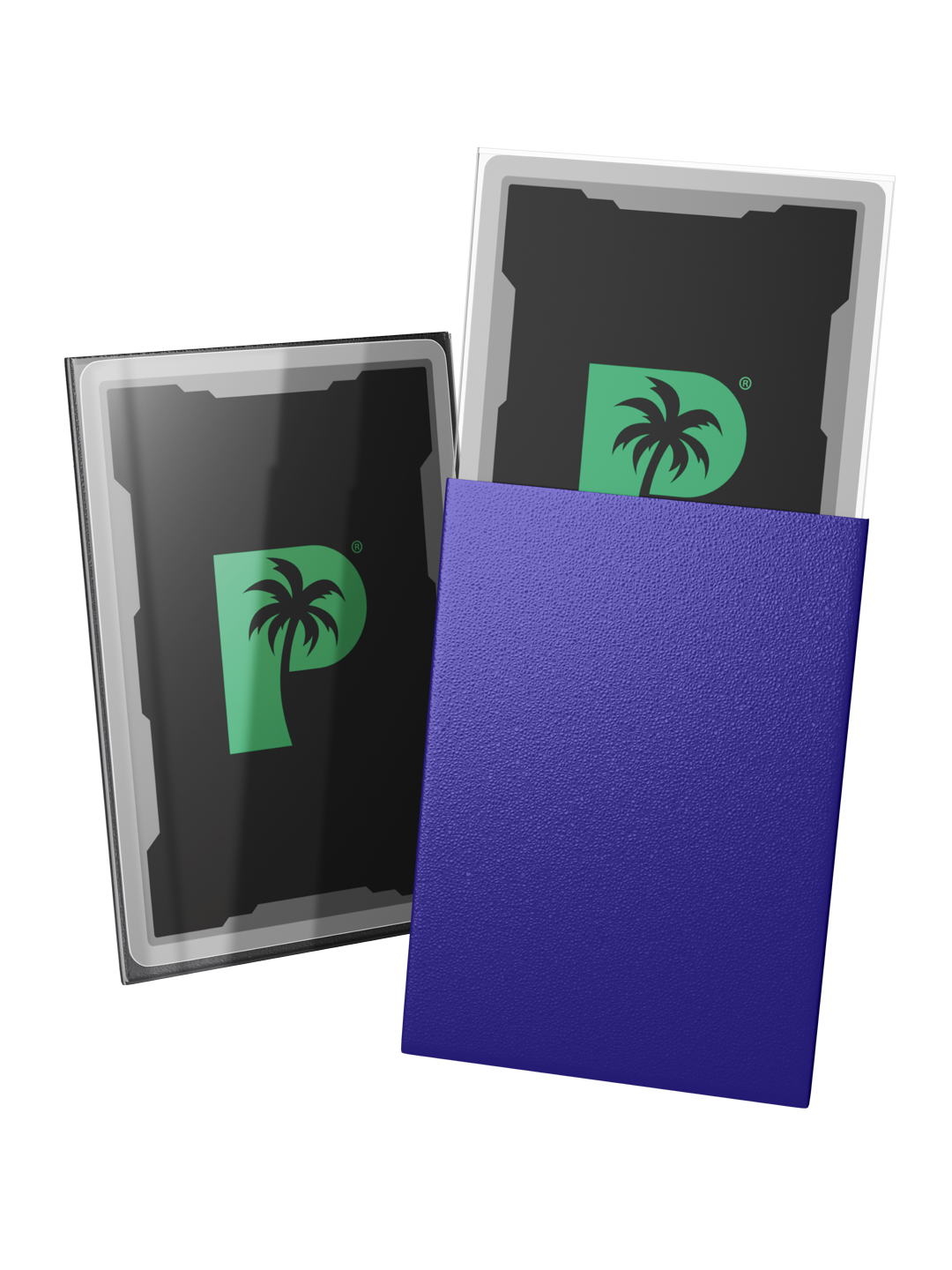 Palms Off Gaming Blackout Deck Sleeves - Japanese Mini Size - 60pc - Purple