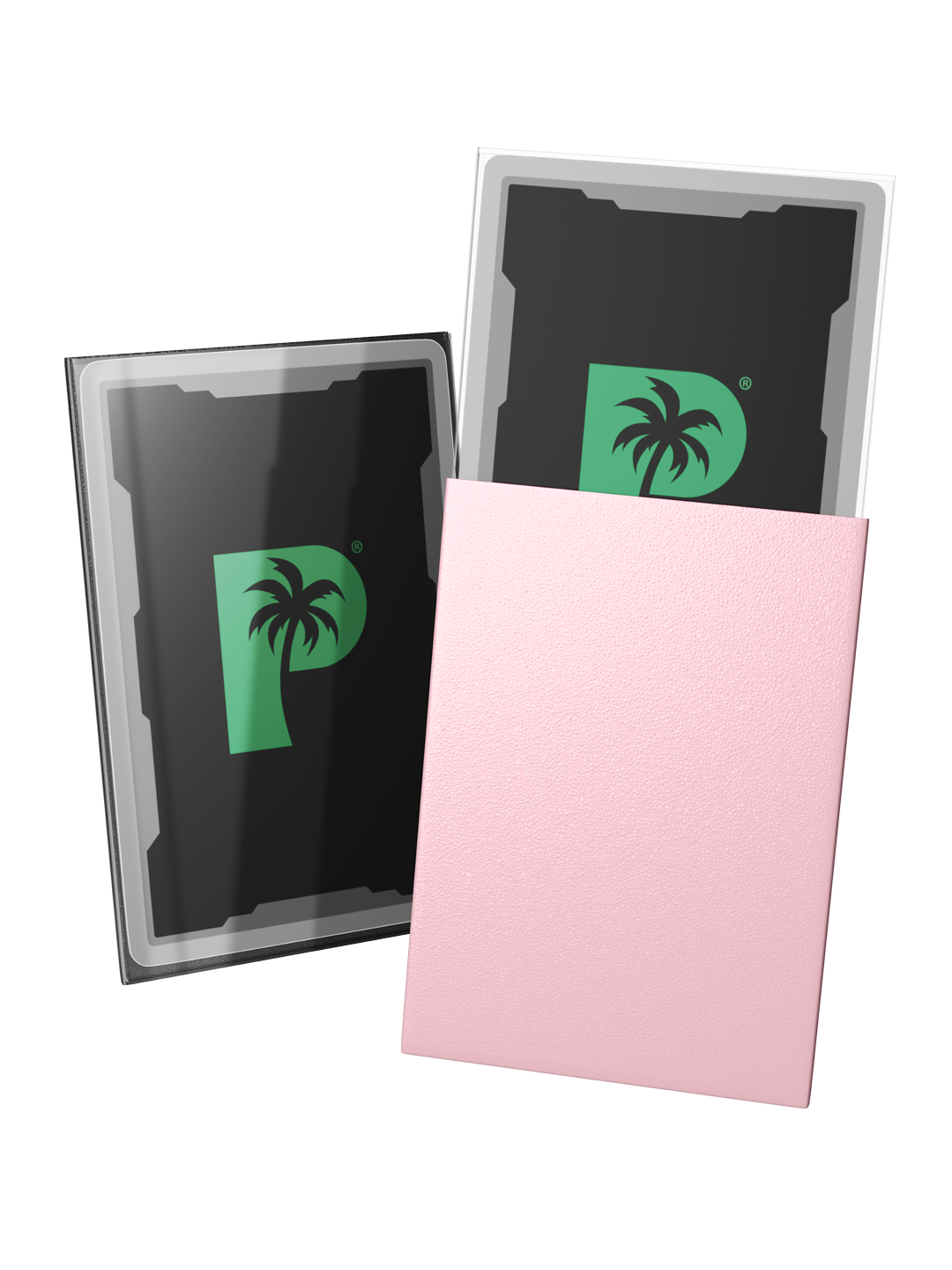 Palms Off Gaming Blackout Deck Sleeves - Japanese Mini Size - 60pc - Rose