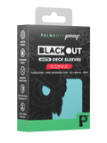 Palms Off Gaming Blackout Deck Sleeves - Japanese Mini Size - 60pc - Turquoise - Matte