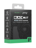 Palms Off Gaming Blackout Deck Sleeves - Standard - 100pc - Black - Matte