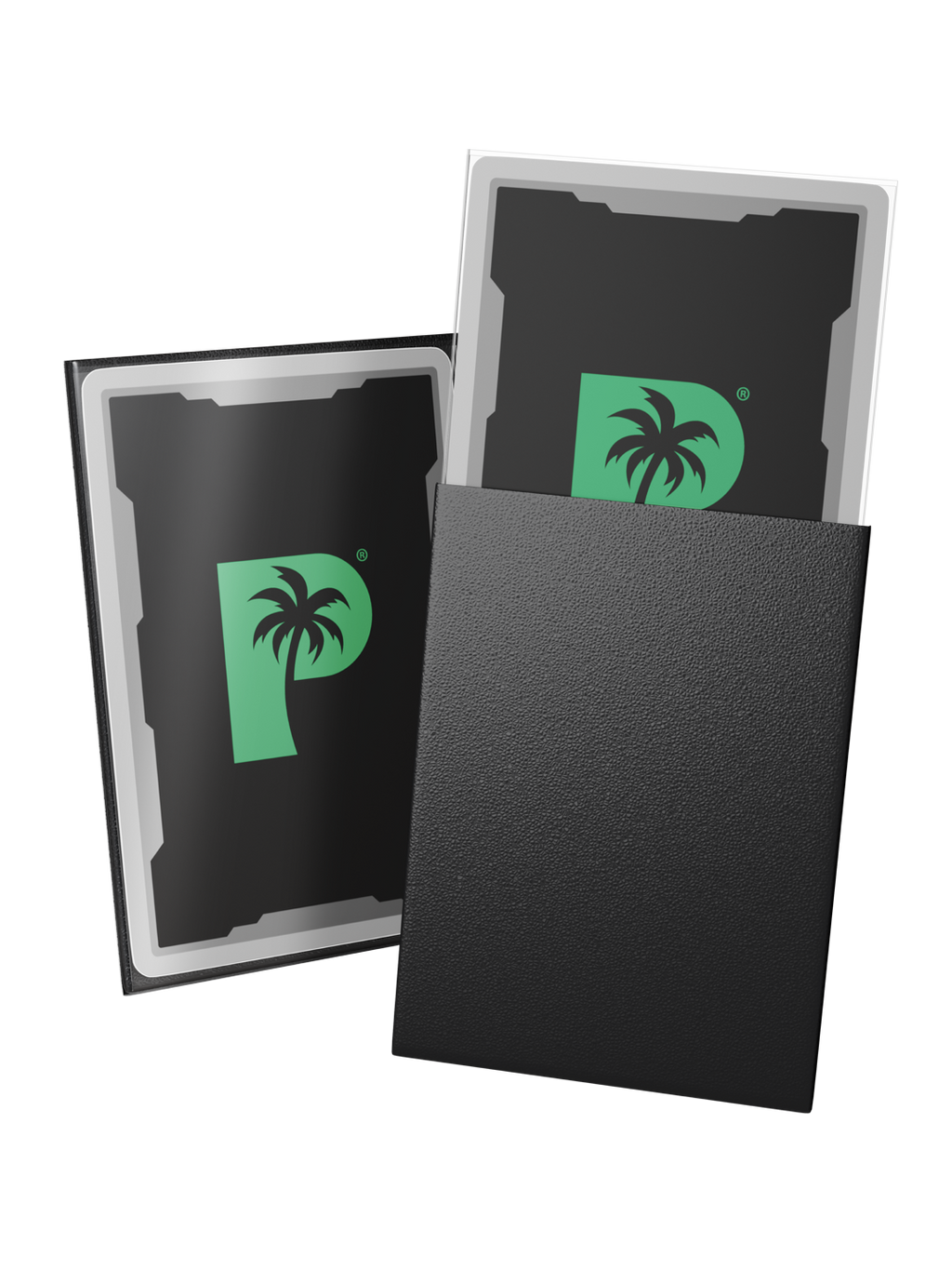 Palms Off Gaming Blackout Deck Sleeves - Standard - 100pc - Black - Matte