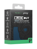 Palms Off Gaming Blackout Deck Sleeves - Standard - 100pc - Navy - Matte