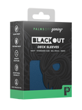 Palms Off Gaming Blackout Deck Sleeves - Standard - 100pc - Navy