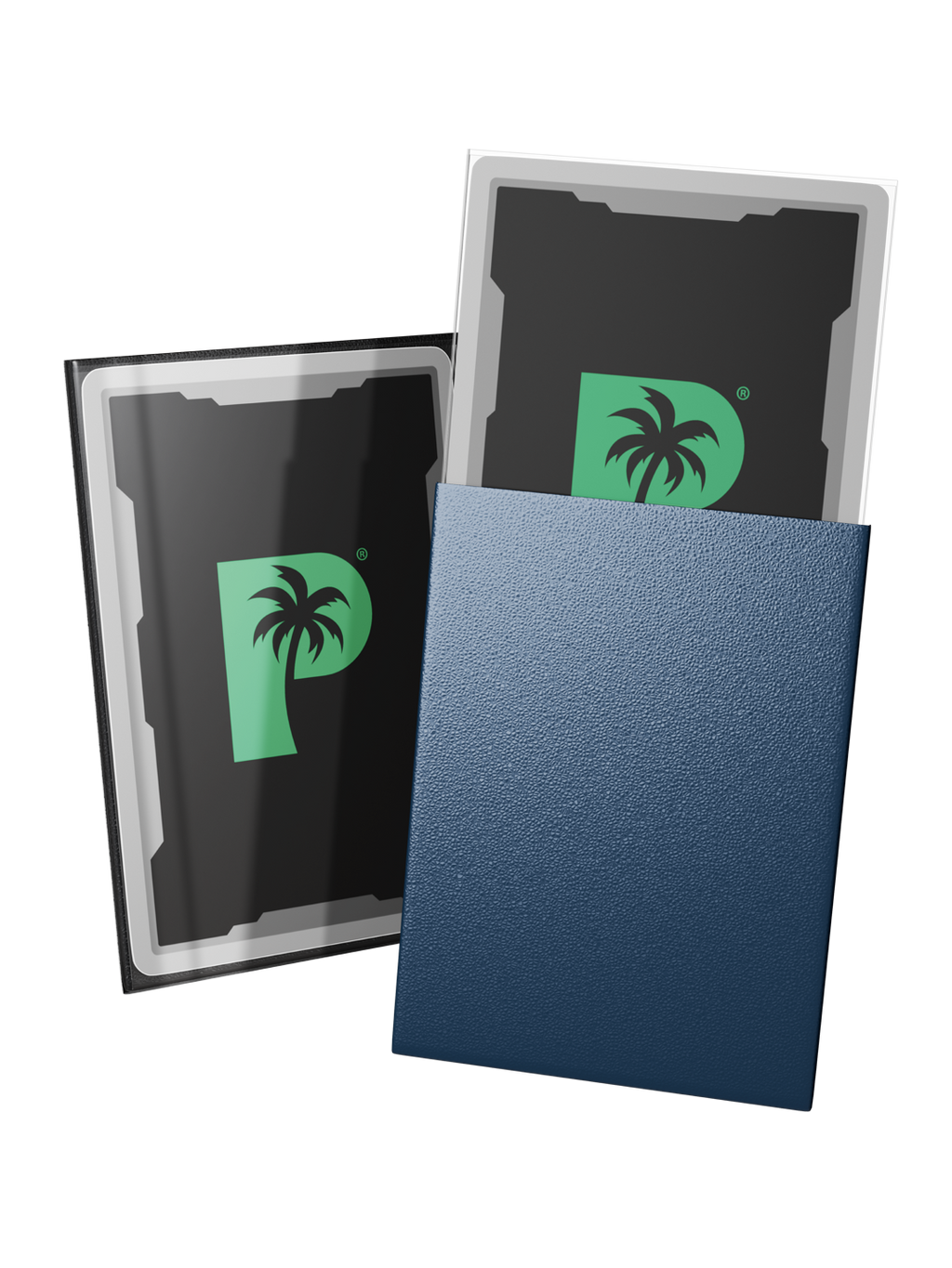 Palms Off Gaming Blackout Deck Sleeves - Standard - 100pc - Navy