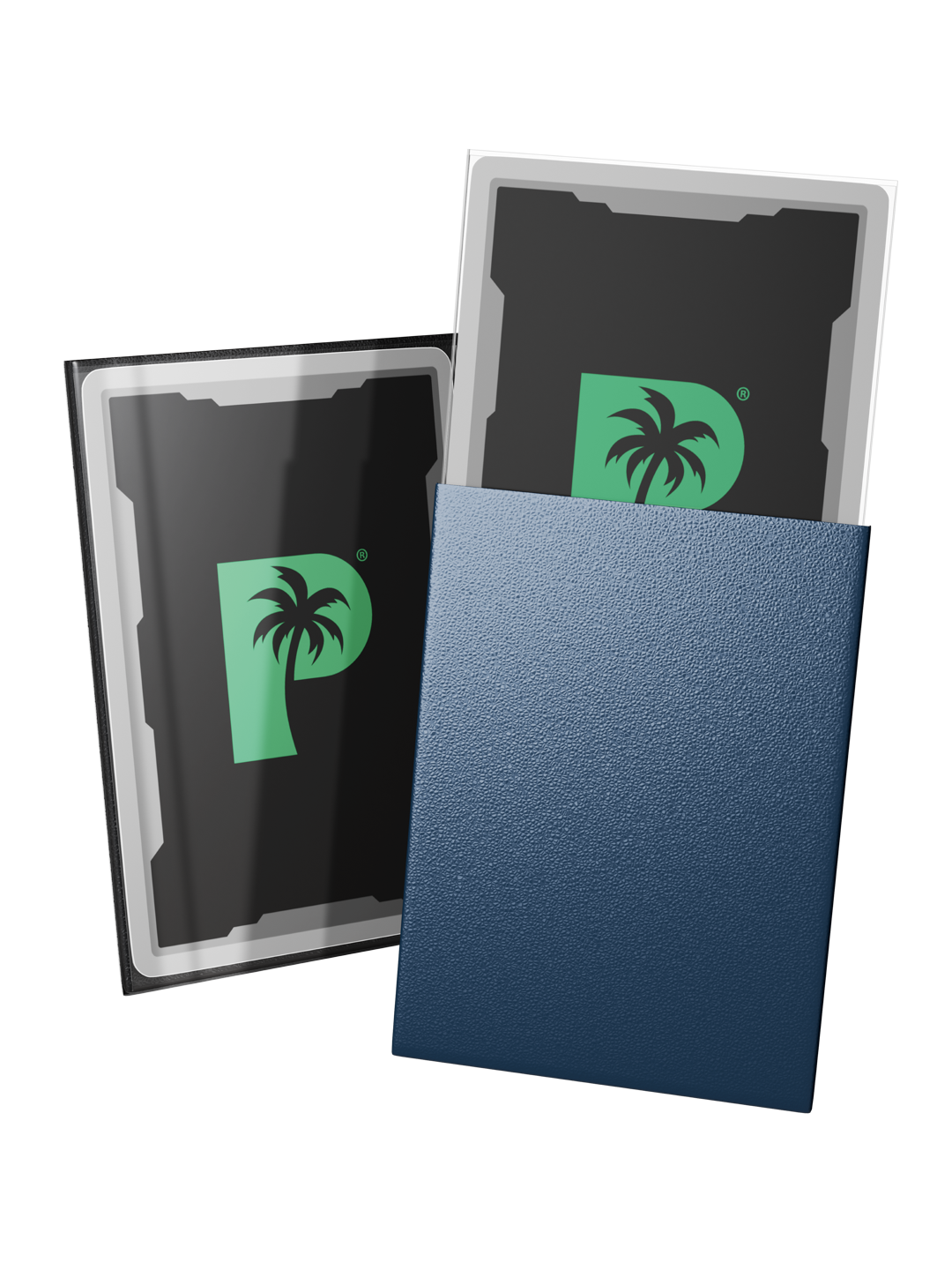 Palms Off Gaming Blackout Deck Sleeves - Standard - 100pc - Navy