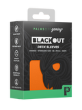 Palms Off Gaming Blackout Deck Sleeves - Standard - 100pc - Orange