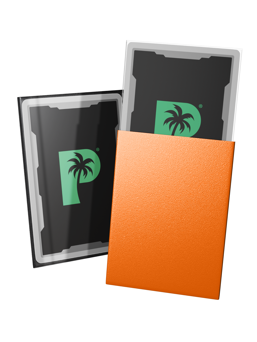 Palms Off Gaming Blackout Deck Sleeves - Standard - 100pc - Orange
