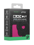 Palms Off Gaming Blackout Deck Sleeves - Standard - 100pc - Pink - Matte