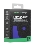 Palms Off Gaming Blackout Deck Sleeves - Standard - 100pc - Purple - Matte