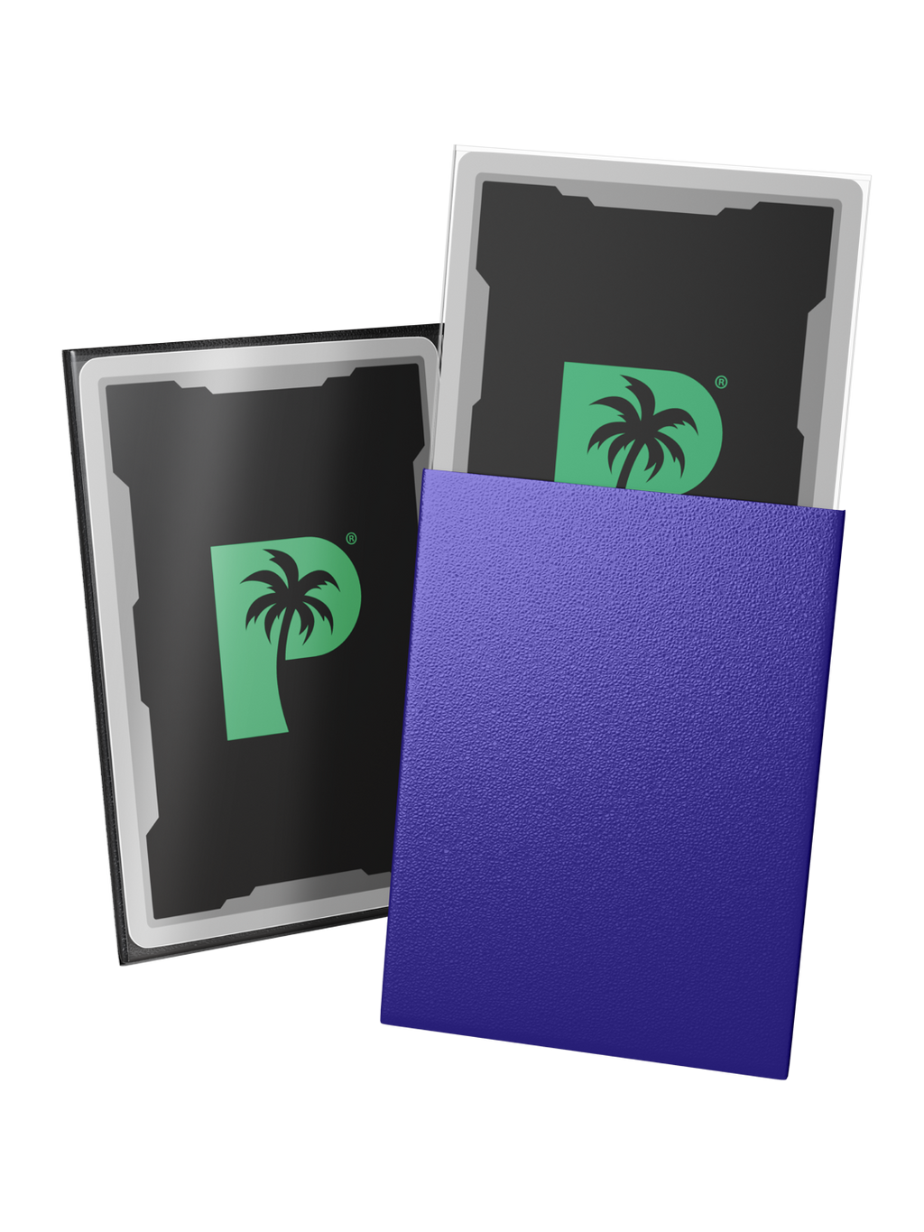 Palms Off Gaming Blackout Deck Sleeves - Standard - 100pc - Purple - Matte