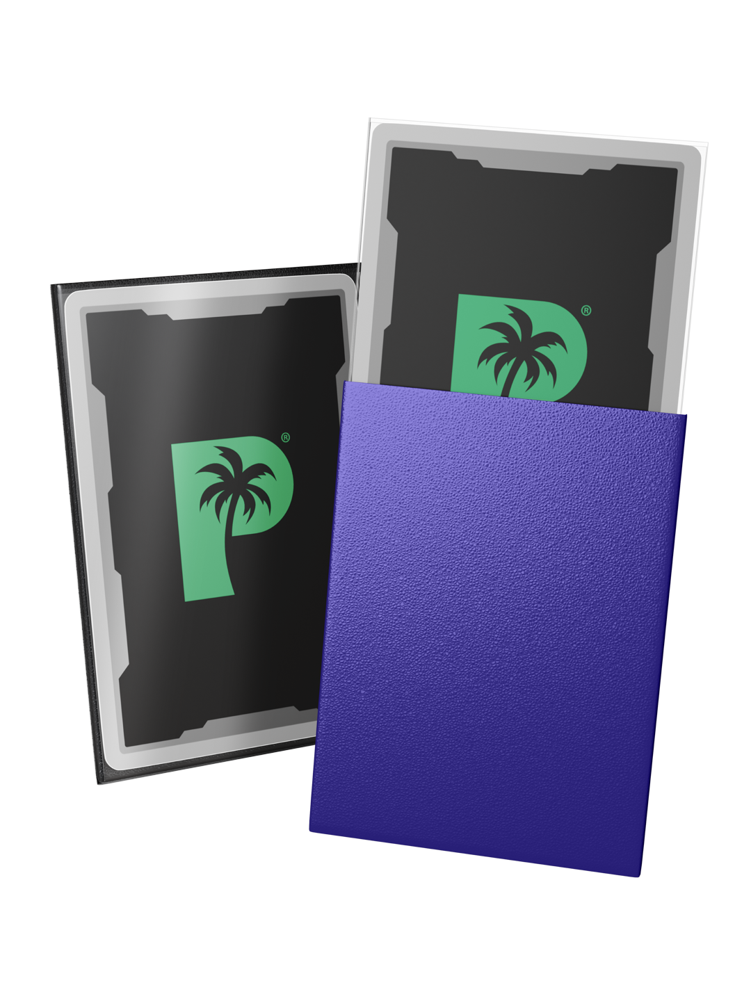 Palms Off Gaming Blackout Deck Sleeves - Standard - 100pc - Purple - Matte
