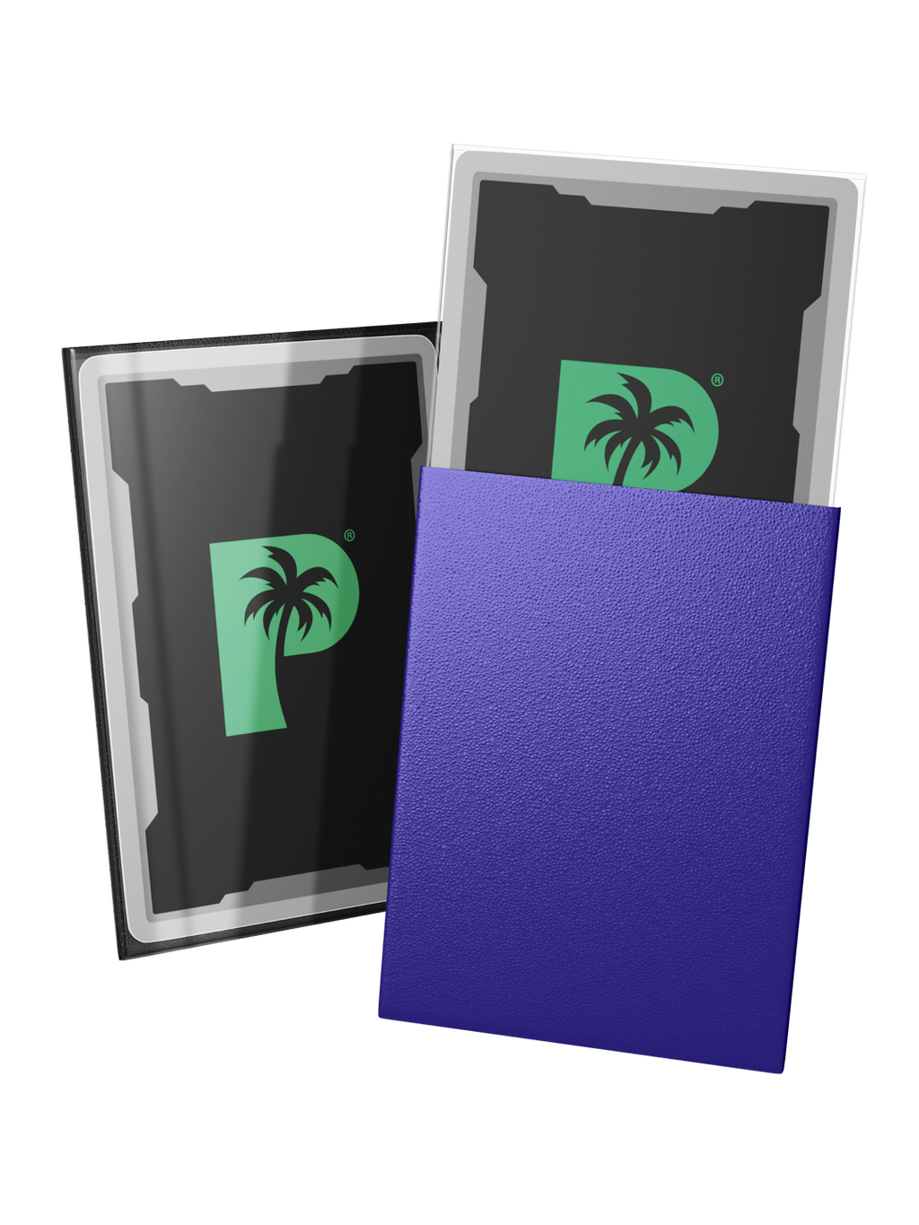 Palms Off Gaming Blackout Deck Sleeves - Standard - 100pc - Purple