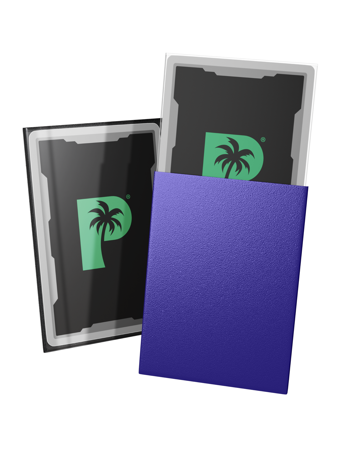 Palms Off Gaming Blackout Deck Sleeves - Standard - 100pc - Purple