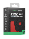 Palms Off Gaming Blackout Deck Sleeves - Standard - 100pc - Red - Matte