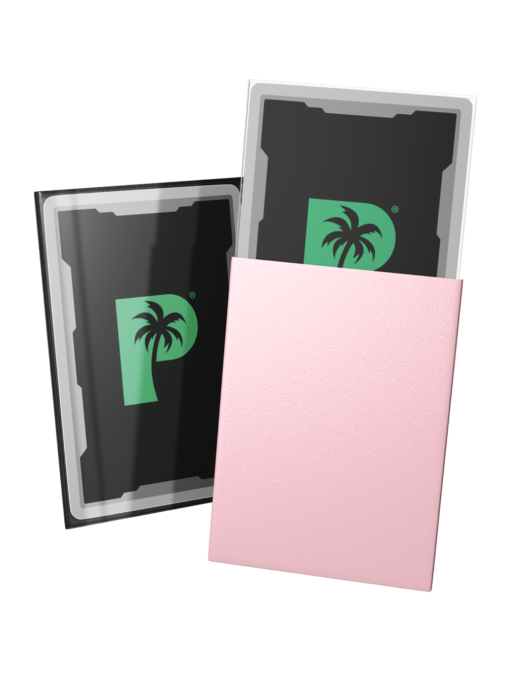 Palms Off Gaming Blackout Deck Sleeves - Standard - 100pc - Rose