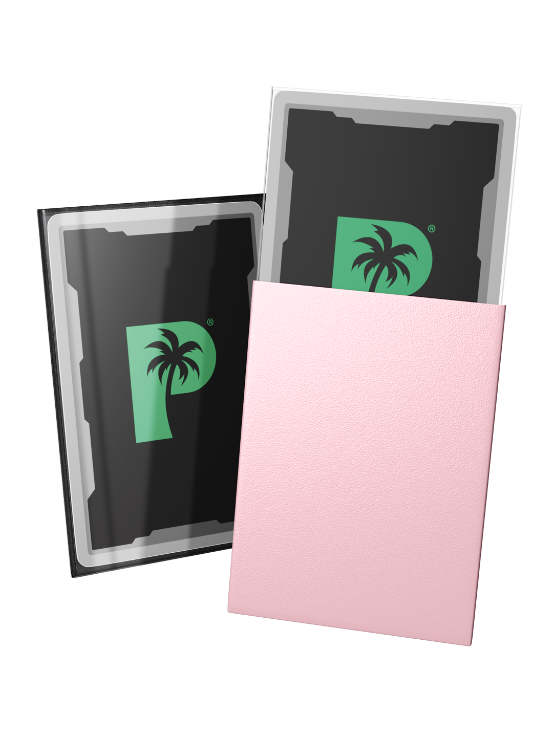 Palms Off Gaming Blackout Deck Sleeves - Standard - 100pc - Rose
