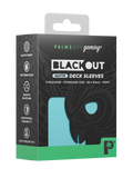 Palms Off Gaming Blackout Deck Sleeves - Standard - 100pc - Turquoise - Matte