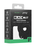 Palms Off Gaming Blackout Deck Sleeves - Standard - 100pc - White