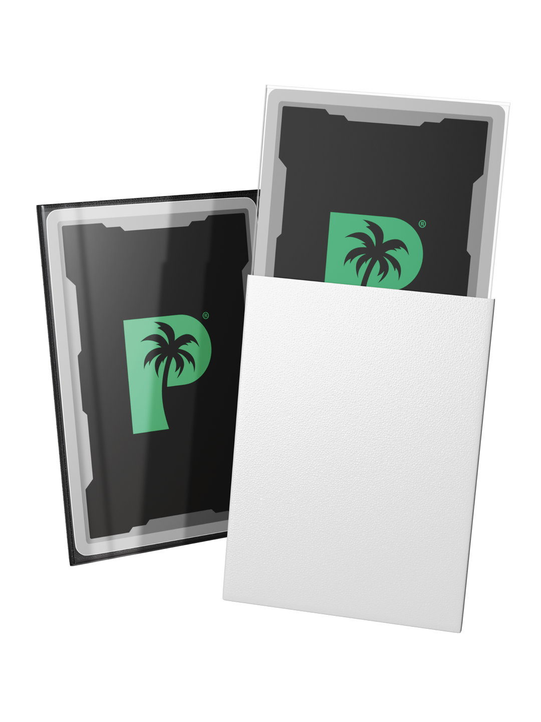 Palms Off Gaming Blackout Deck Sleeves - Standard - 100pc - White