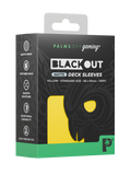 Palms Off Gaming Blackout Deck Sleeves - Standard - 100pc - Yellow - Matte