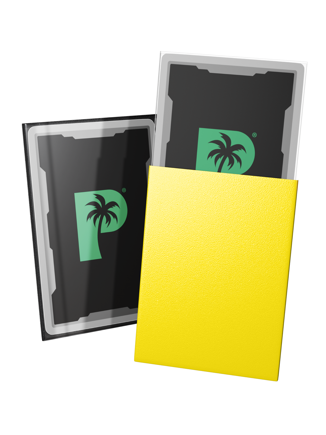 Palms Off Gaming Blackout Deck Sleeves - Standard - 100pc - Yellow