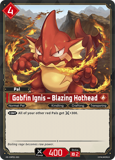 Gobfin Ignis – Blazing Hothead - Dawn of Palpagos - BP01-003 - NM