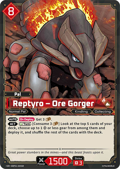 Reptyro – Ore Gorger - Dawn of Palpagos - BP01-005-SR - NM