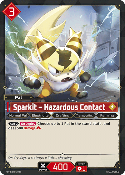 Sparkit – Hazardous Contact - Dawn of Palpagos - BP01-008 - NM