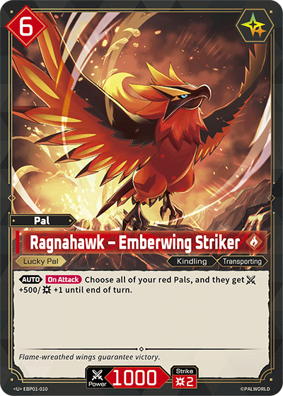 Ragnahawk – Emberwing Striker - Dawn of Palpagos - BP01-010 - Lucky - NM