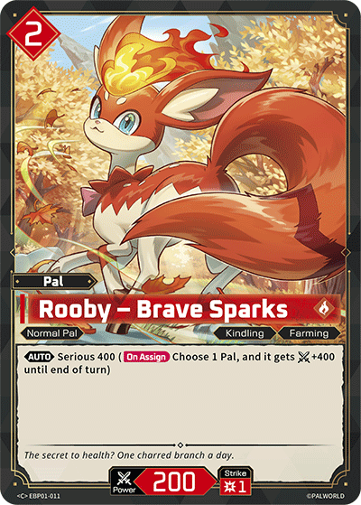 Rooby – Brave Sparks - Dawn of Palpagos - BP01-011 - NM